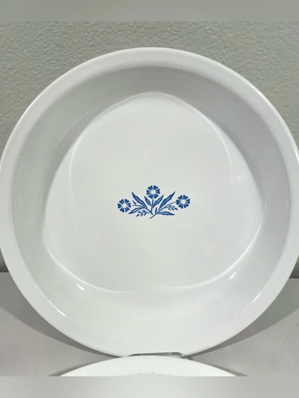 Pair (2) Corningware 9” “Blue Cornflower” Pie Pans Baking Dishes | Vintage | GUC